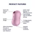 Satisfyer Cotton Candy - akkus léghullámos csikló vibrátor (lila)