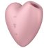 Satisfyer Cutie Heart - akkus léghullámos csikló vibrátor (pink)