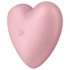 Satisfyer Cutie Heart - akkus léghullámos csikló vibrátor (pink)