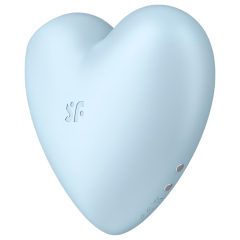   Satisfyer Cutie Heart - akkus, léghullámos csiklóvibrátor (kék)