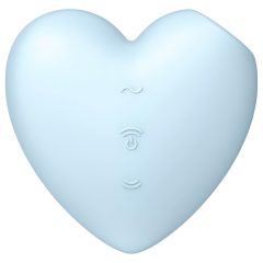  Satisfyer Cutie Heart - akkus, léghullámos csiklóvibrátor (kék)