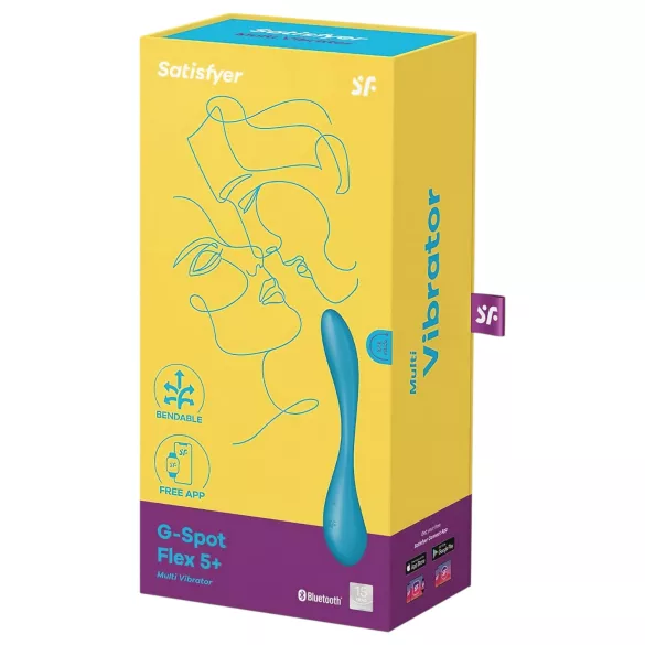 Satisfyer G-spot Flex 5 - okos G-pont vibrátor (zöld)