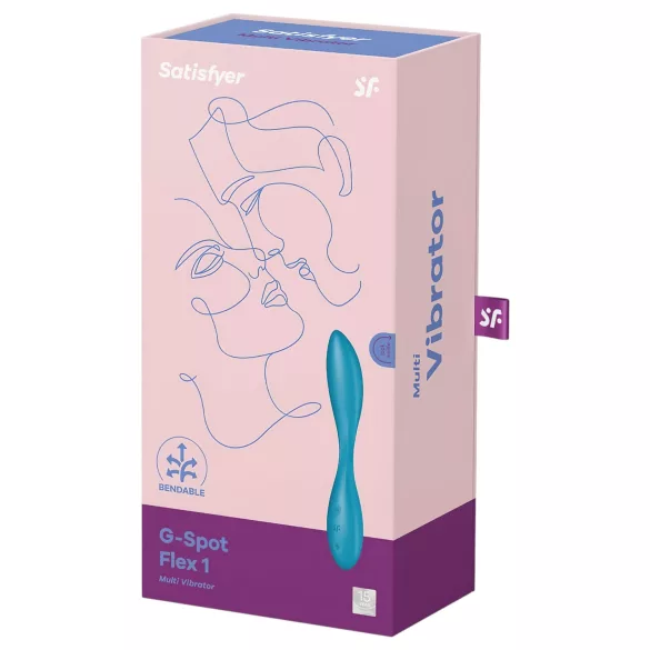 Satisfyer G-spot Flex 1 - akkus, vízálló G-pont vibrátor (zöld)