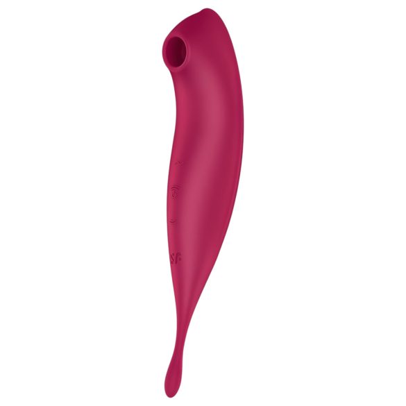 Satisfyer Twirling Pro - okos 2in1 csikló vibrátor (piros)