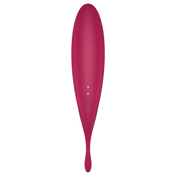 Satisfyer Twirling Pro - okos 2in1 csikló vibrátor (piros)
