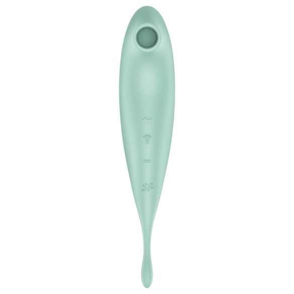 Satisfyer Twirling Pro - okos 2in1 csikló vibrátor (menta)
