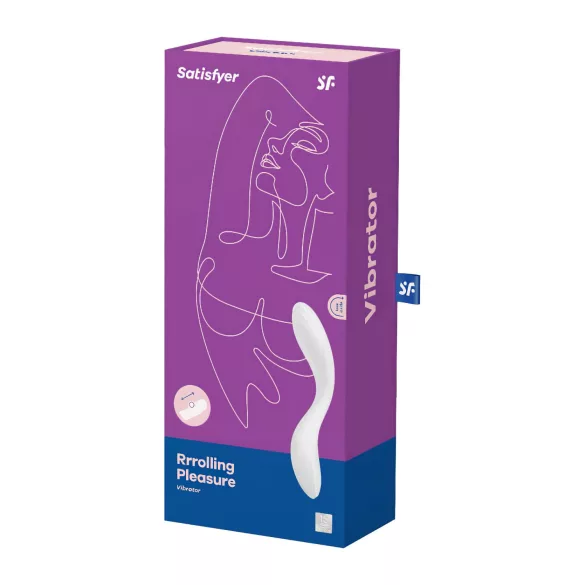 Satisfyer Rrrolling - mozgó golyós G-pont vibrátor (fehér)