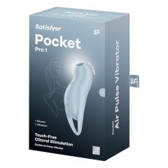   Satisfyer Pocket Pro 1 - akkus, léghullámos csiklóizgató (kék)