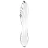 Satisfyer Dazzling Crystal 1 - kétvégű üveg dildó (átlátszó)