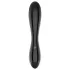 Satisfyer Dazzling Crystal 1 - kétvégű üveg dildó (fekete)