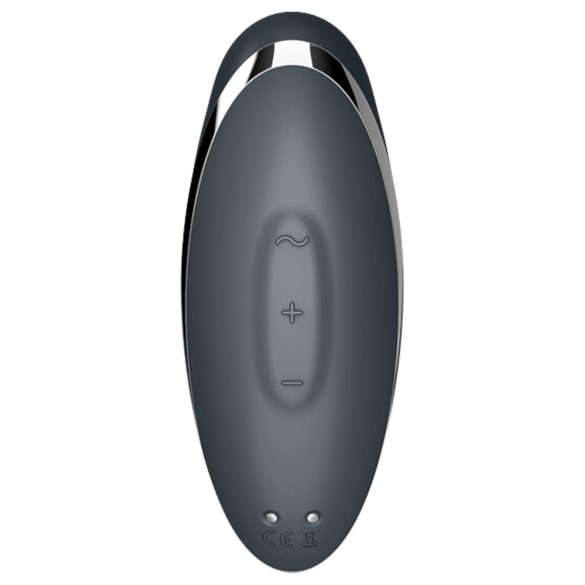 Satisfyer Tap & Climax 2 - 2in1 csikló vibrátor (szürke)