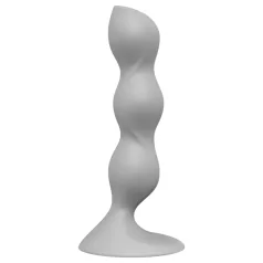 Satisfyer Triple Ball-R - gyöngyös dildó (szürke)