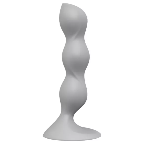 Satisfyer Triple Ball-R - gyöngyös dildó (szürke)