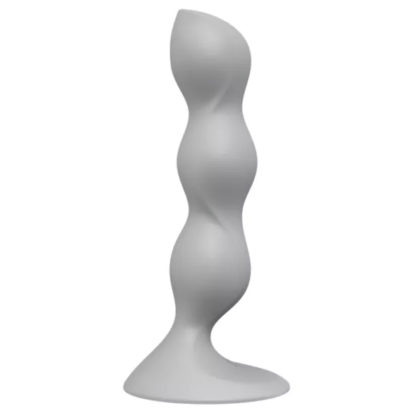 Satisfyer Triple Ball-R - gyöngyös dildó (szürke)