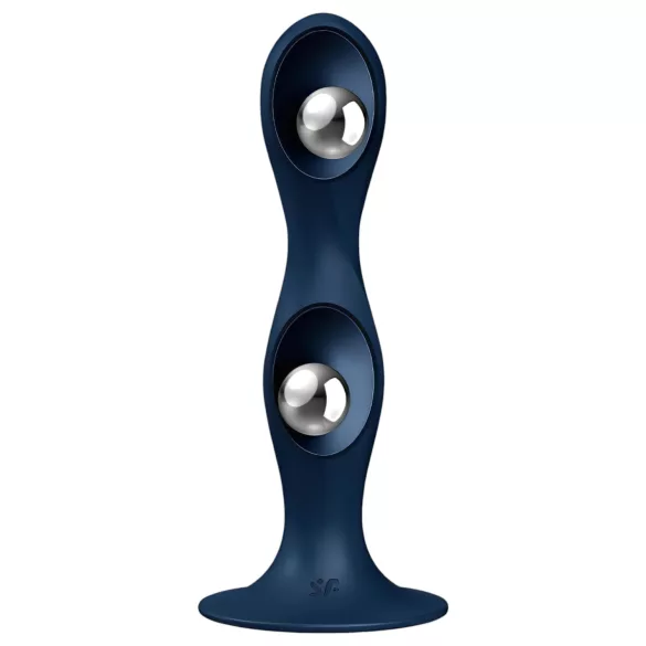 Satisfyer Double Ball-R - súlyozott dildó (kék)