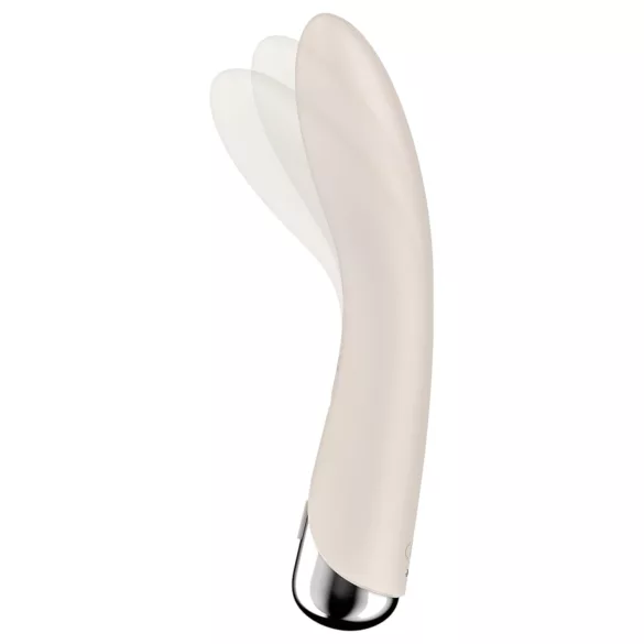 Satisfyer Spinning Vibe 1 - forgó fejes G-pont vibrátor (bézs)