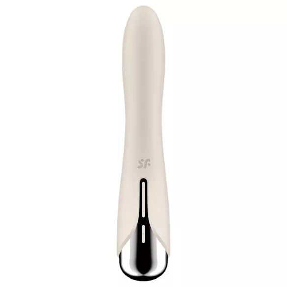 Satisfyer Spinning Vibe 1 - forgó fejes G-pont vibrátor (bézs)