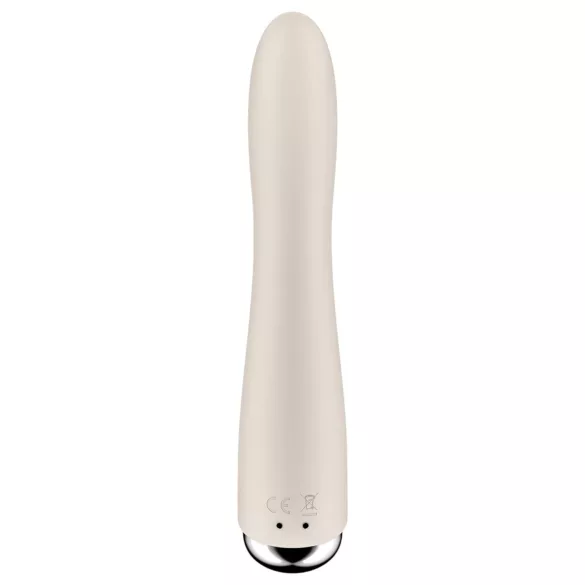 Satisfyer Spinning Vibe 1 - forgó fejes G-pont vibrátor (bézs)