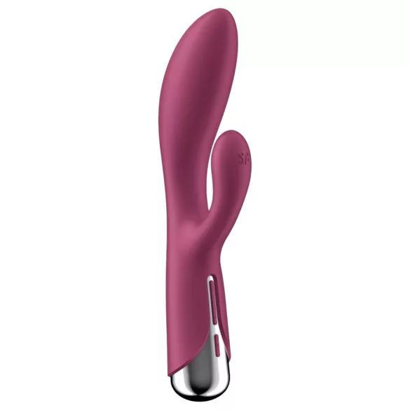 Satisfyer Spinning Rabbit 1 - forgó csiklókaros vibrátor (piros)
