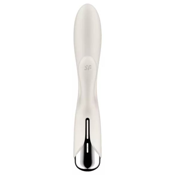Satisfyer Spinning Rabbit 1 - forgó csiklókaros vibrátor (bézs)