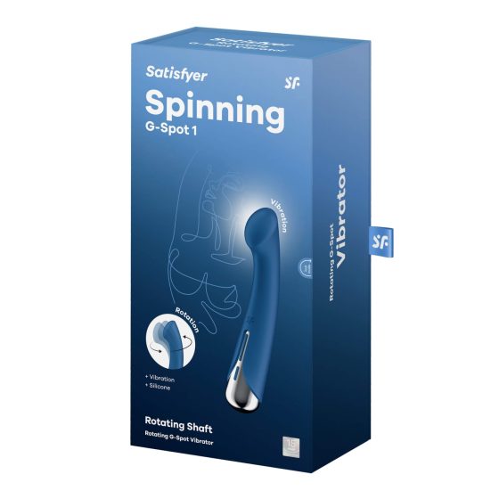 Satisfyer Spinning G-Spot 1 - forgó fejes G-pont vibrátor (kék)