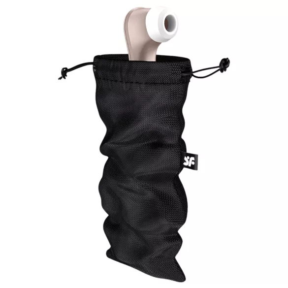 Satisfyer Treasure Bag L - diszkrét tároló táska - közepes (fekete)