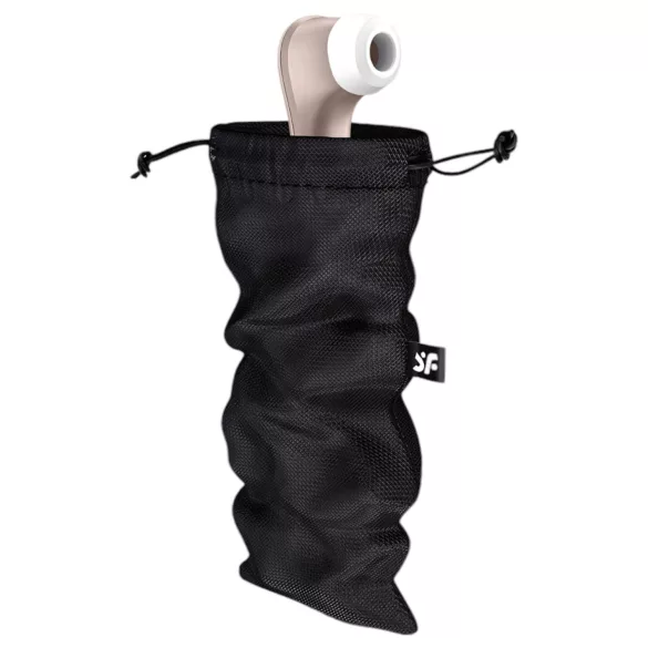 Satisfyer Treasure Bag L - diszkrét tároló táska - közepes (fekete)