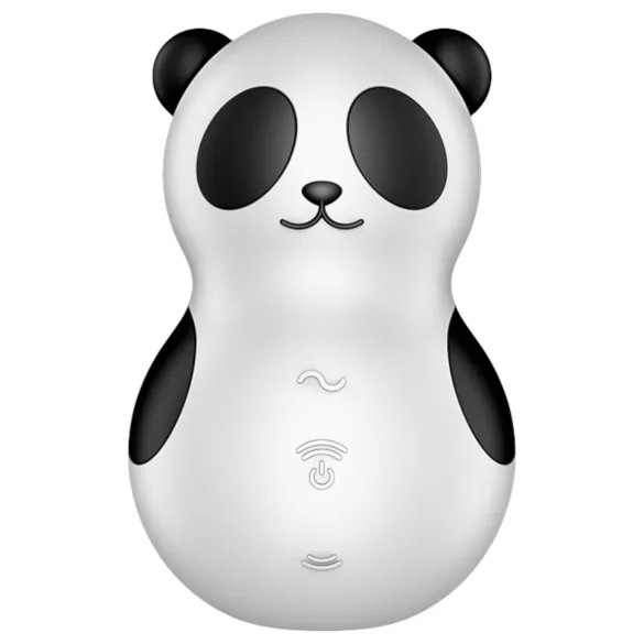 Satisfyer Pocket Panda - léghullámos csiklóizgató (fekete)