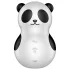 Satisfyer Pocket Panda - léghullámos csiklóizgató (fekete)