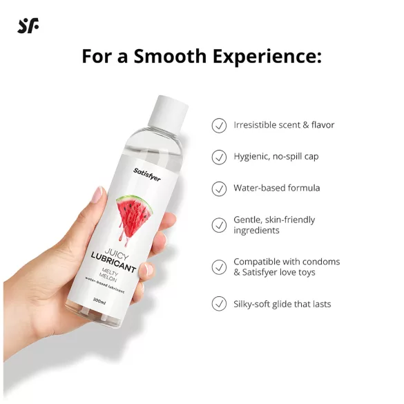 Satisfyer - ízesített síkosító - dinnye (300 ml)