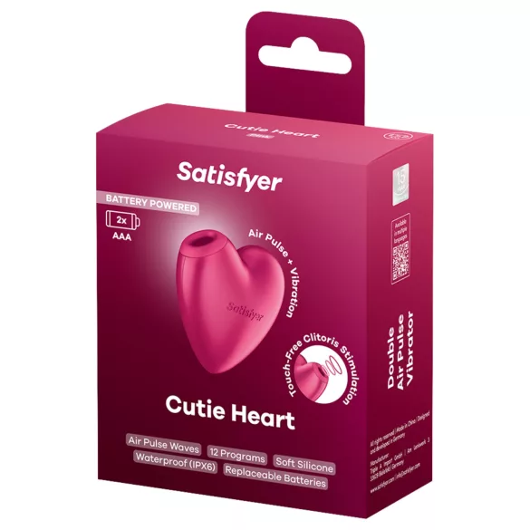 Satisfyer Cutie Heart - léghullámos csiklóizgató (pink)