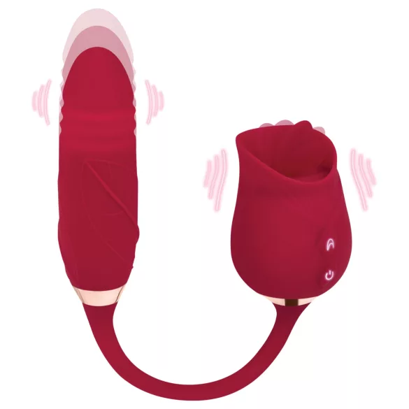 EIS Ooh La La - nyaló, lökő vibrátor (piros)