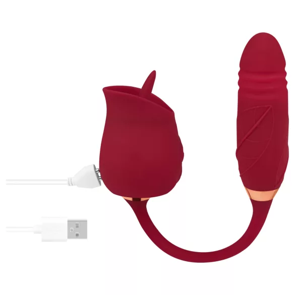 EIS Ooh La La - nyaló, lökő vibrátor (piros)