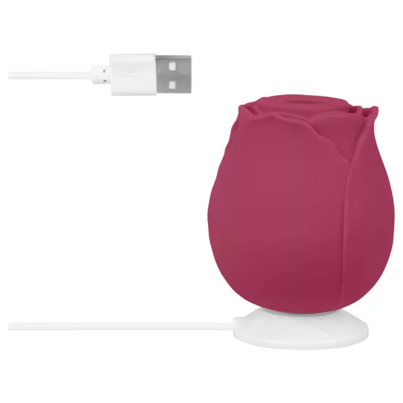 EIS Blush&Bloom - szívó rezgő rózsa vibrátor (piros)