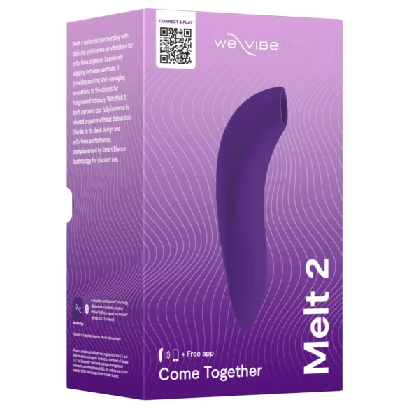 We-Vibe Melt 2 - App-vezérelt léghullámos csiklóizgató (lila)