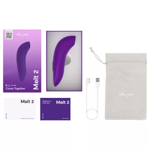 We-Vibe Melt 2 - App-vezérelt léghullámos csiklóizgató (lila)