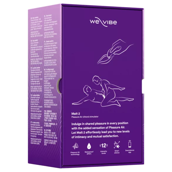 We-Vibe Melt 2 - App-vezérelt léghullámos csiklóizgató (lila)