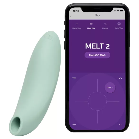 We-Vibe Melt 2 – App-vezérelt léghullámos csiklóizgató (türkiz)