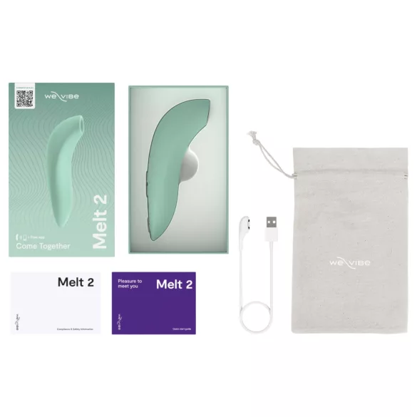 We-Vibe Melt 2 – App-vezérelt léghullámos csiklóizgató (türkiz)