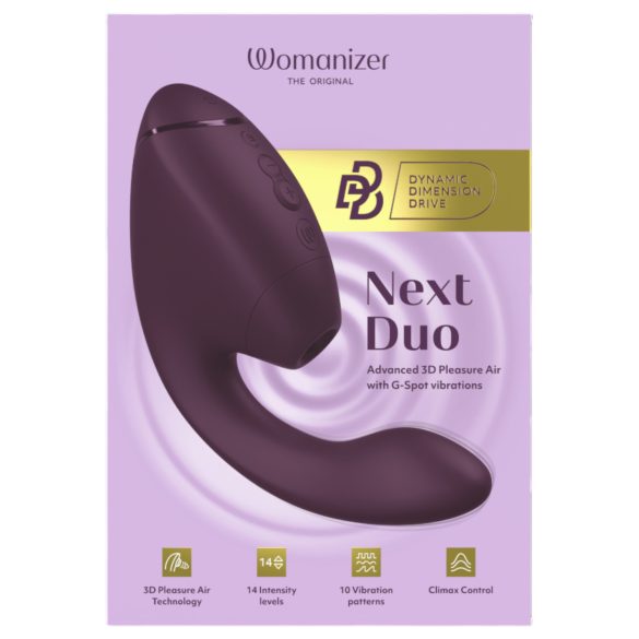 Womanizer Next Duo - 2in1 G-pont vibrátor (lila)