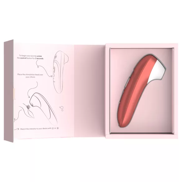 Womanizer Pro - léghullámos csiklóizgató (piros)