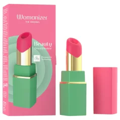  Womanizer Beauty - rúzs alakú léghullámos csiklóizgató (zöld)