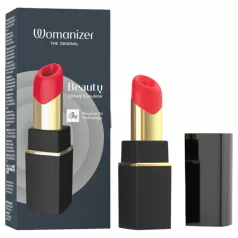   Womanizer Beauty - rúzs alakú léghullámos csiklóizgató (fekete)
