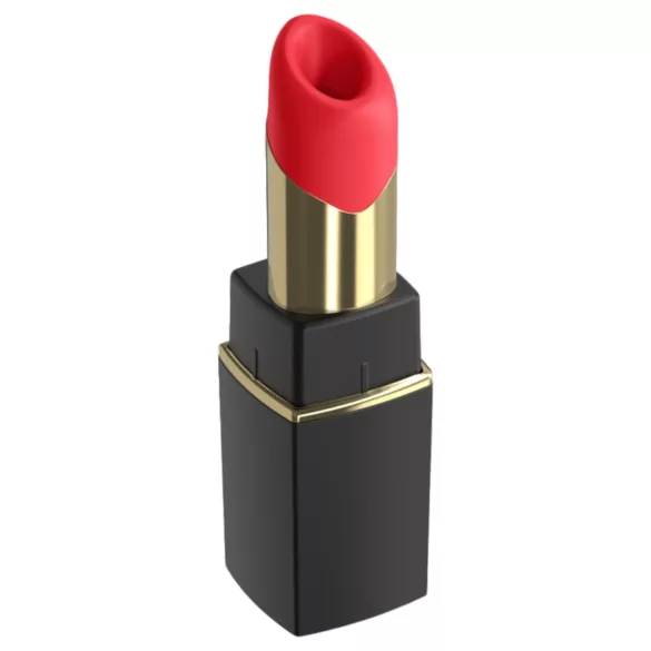 Womanizer Beauty - rúzs alakú léghullámos csiklóizgató (fekete)