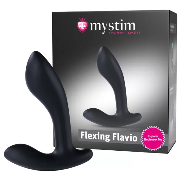 Mystim Flexing Flavio - elektro prosztata vibrátor (fekete)