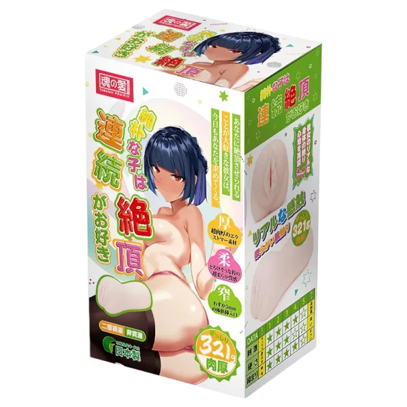 TAMASHII Continuous Orgasm - anime műpunci maszturbátor (natúr)