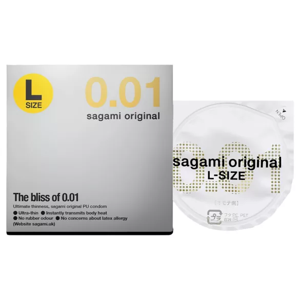 Sagami Original 0,01 L - óvszer - 58mm (1db)