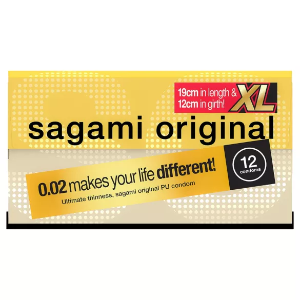 Sagami Original 0,02 XL - óvszer - 61mm (12db)