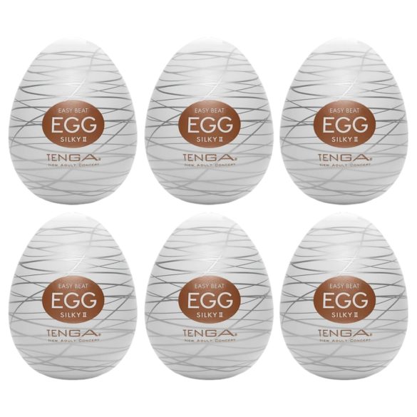TENGA Egg Silky II - tojás maszturbátor (6db)