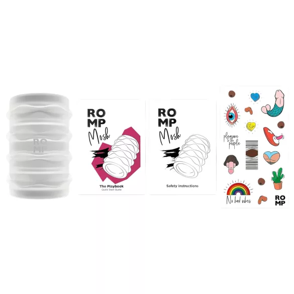 ROMP Mosh - flexibilis utazó maszturbátor (átlátszó)